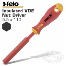 Felo Nut Driver Ergonic Insulated Vde Magnetic 419 5,5x110