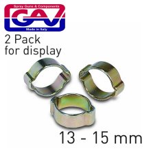 Gav Hose Clamp Crimp Type 13-15mm 2pack