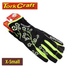Tork Craft Ladies Slim Fit Garden Gloves Black X-Small