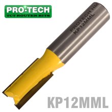Pro-Tech Straight Bit 12mm X 26mm Cut 2 Flute Metric 1/2" Shank