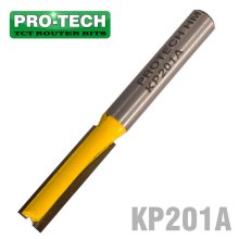 Pro-Tech Straight Bit 1/4" (6.35mm) X 1"(25.4mm) Two Flute Long 1/4" Shank