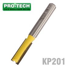 Pro-Tech Straight Bit 1/4" (6.35mm) X 3/4"(19mm) Two Flute 1/4" Shank
