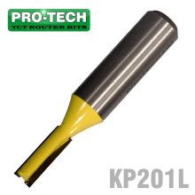 Pro-Tech Straight Bit 1/4" (6.35mm) X 3/4"(19mm) Two Flute 1/2" Shank