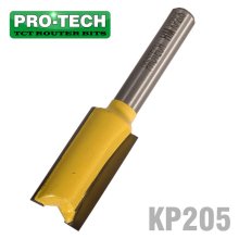 Pro-Tech Straight Bit 1/2" (12.7mm) X 1"(25.4mm) Two Flute 1/4" Shank