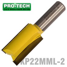Pro-Tech Straight Bit 22mm X 38mm Cut 2 Flute Metric 1/2" Shank