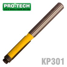 Pro-Tech Trim Bit 1/4"X 3/4"With Bottom Bearing 1/4" Shank