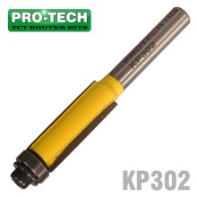 Pro-Tech Trim Bit 3/8" X 1"With Bottom Bearing 1/4" Shank