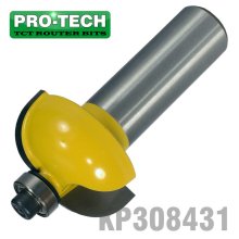 Pro-Tech Cove Bit 1 1/8" X 1/2" Radius 3/8" 1/2" Shank