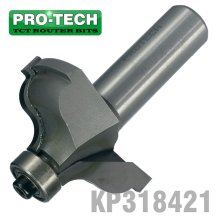 Pro-Tech Quirk Topped Ogee 1/5/8" X 11/16"Radius 1/4" 1/2" Shank