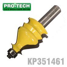 Pro-Tech Face Mould Bit 1 3/8" X 1 5/8" Radius 1/8" 1/2" Shank