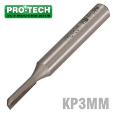 Pro-Tech Straight Bit 3mm X 13mm Single Flute Metric 1/4"Shank Pro-Tech Straight Bit 3mm X 13mm Single Flute Metric 1/4"Shank
