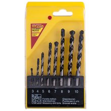 Tork Craft Masonry Drill Bit Set 8pc 3-4-5-6-7-8-9-10mm