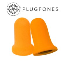 Plugfones Replacement Foam Ear Bud Contractor Orange