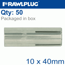 RAWLPLUG Drop Im Wedge Anchor 10X40Mm X50 -Box 12Mm Drill