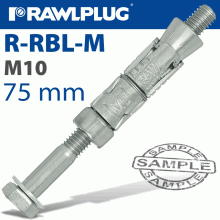 RAWLPLUG Rawlbolt M10X75X10Mm X50-Box (16Mm Hole)