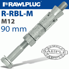 RAWLPLUG Rawlbolt M12X90X10Mm X25-Box (20Mm Hole)