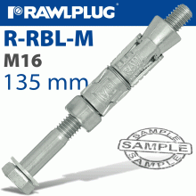 RAWLPLUG Rawlbolt M16X135X15Mm X10-Box (25Mm Hole)