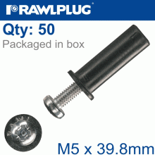 RAWLPLUG Rawlnut+Screw M5X39.8Mm X50-Box