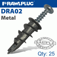 RAWLPLUG Metal Self Drill Drywall Fixing X25 -Bag
