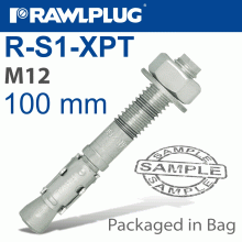 RAWLPLUG Throughbolt M12X100X5Mm 4 -Bag