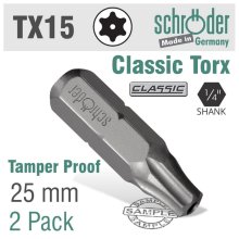 Schroder Torx Tamper Resist T15h 2cd Schroder Torx Tamper Resist T15h 2cd