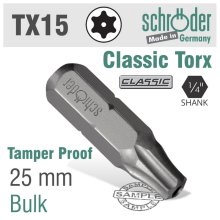 Schroder Torx Tamper Resist.T15h X 25mm