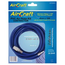 Air Craft Pvc Hose 8mm X 10m With Aro Quick Coupler & Connector