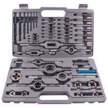 Tork Craft Tap And Die Set 44pce 3-12mm HSS In Blow Mould Case
