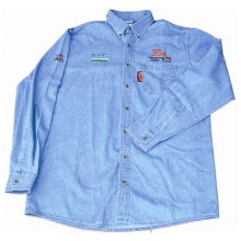Tork Craft Vermont Blue Denim Shirt Xxxl Stone Washed