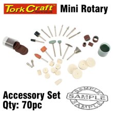 Tork Craft Mini Rotary Accessory Set 70pc