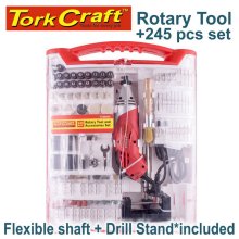 Tork Craft Rotary Tool Accessory Set 245pc