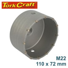 Tork Craft Hollow Core Bit Tct 110 X 72mm M22 Tork Craft Hollow Core Bit Tct 110 X 72mm M22