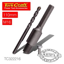 Tork Craft Adaptor Hex 110mmxm16 11mm/Tct Core Bits Tork Craft Adaptor Hex 110mmxm16 11mm/Tct Core Bits