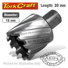 Tork Craft Annular Hole Cutter HSS 16 X 30mm Broach Slugger Bit Tork Craft Annular Hole Cutter HSS 16 X 30mm Broach Slugger Bit