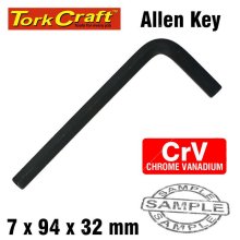 Tork Craft Allen Key Crv Black Finish 7.0 X 94 X32mm
