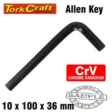 Tork Craft Allen Key Crv Black Finish 10 X 100 X 36mm