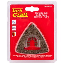 Tork Craft Quick Change Carbide Grit Delta Rasp 80mm(3-1/8")