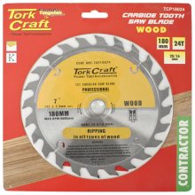 Tork Craft Blade Contractor 180 X 24t 20/16 Circular Saw TCT