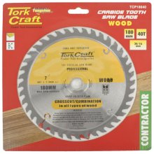 Tork Craft Blade Contractor 180 X 40t 20/16 Circular Saw Tct