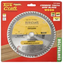 Tork Craft Blade Contractor 180 X 60t 20/16 Circular Saw Tct
