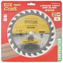Tork Craft Blade Contractor 185 X 24t 16mm Circular Saw Tct