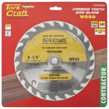 Tork Craft Blade Contractor 210 X 24t 30/1/20/16 Circular Saw Tct