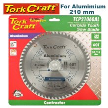 Tork Craft Blade Contactor Alum 210 X 60t 30/16 Circular Saw Tct