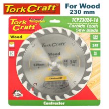 Tork Craft Blade Contractor 230 X 24t 16mm Circular Saw Tct