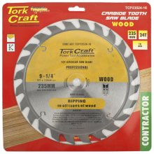 Tork Craft Blade Contractor 235 X 24t 16mm Circular Saw Tct