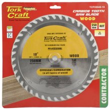 Tork Craft Blade Contractor 250 X 40t 16mm Circular Saw Tct