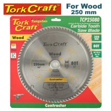 Tork Craft Blade Contractor 250 X 80t Atb 30/16 Circular Saw Tct Tork Craft Blade Contractor 250 X 80t Atb 30/16 Circular Saw Tct