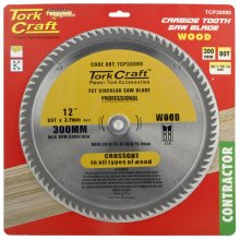 Tork Craft Blade Contractor 300 X 80t 30/1/20/16 Circular Saw Tct