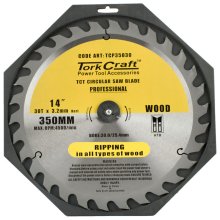 Tork Craft Blade Contractor 350 X 30t 30/1 Circular Saw Tct