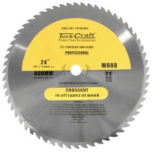 Tork Craft Tct Saw Blade 600x60t 4mm Kerf 40/30/1/20/16